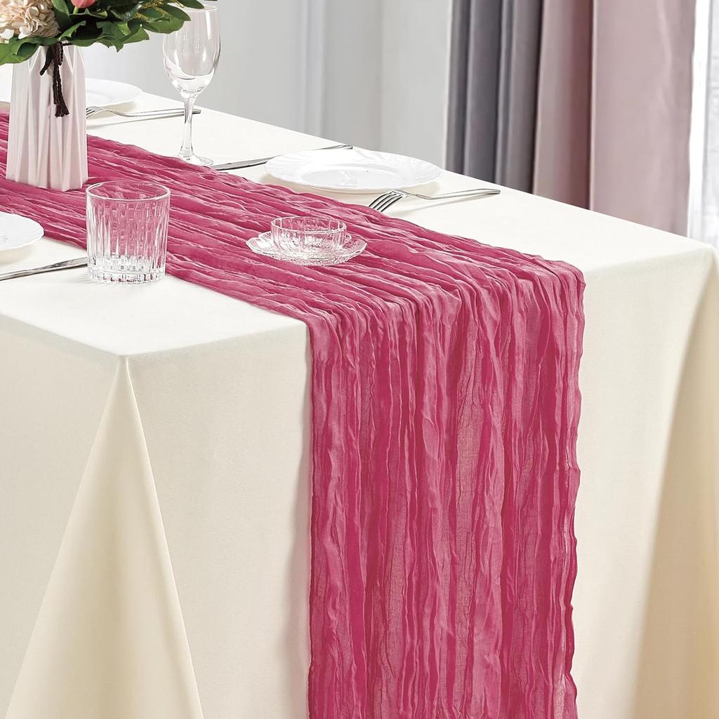 Полупрозрачная марлевая дорожка для стола, марля цвета шалфея, сервировка стола, обеденный стол, винтажное свадебное украшение, банкеты, арки, ретро-декор в стиле бохо