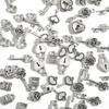 20/30Pcs Antique Silver Plated Key Lock Charm Pendants for Bracelet Necklace Accessories Diy Jewelry Making Handmade