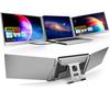 KOGODA Mobile Monitor Inch Triple Monitor for Inch Laptop Dual Monitor Rotation Aluminum Alloy Foldable Dual Display Compatible Connect with One Cable