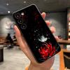 Чехол для телефона Красный Паук Лилия Цветок Ада для Samsung A56 A36 A26 A16 A15 A25 A35 A55 A14 A34 A24 A54 Черный Мягкий Чехол