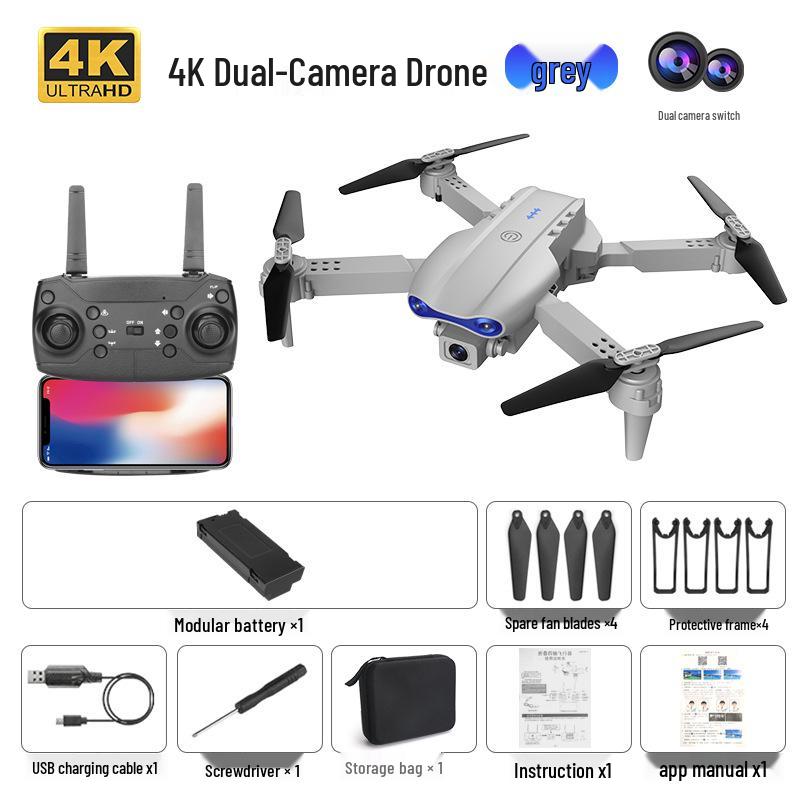 Складной 4K HD дрон E99pro K3 с пультом дистанционного управления и четырехкоптерной аэрофотосъемкой