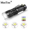 Светодиодный фонарик Ультра яркий портативный светодиодный фонарик 18650 14500 L2 T6 Q5 Фонарь с регулируемым фокусом для наружного кемпинга Аварийное освещение