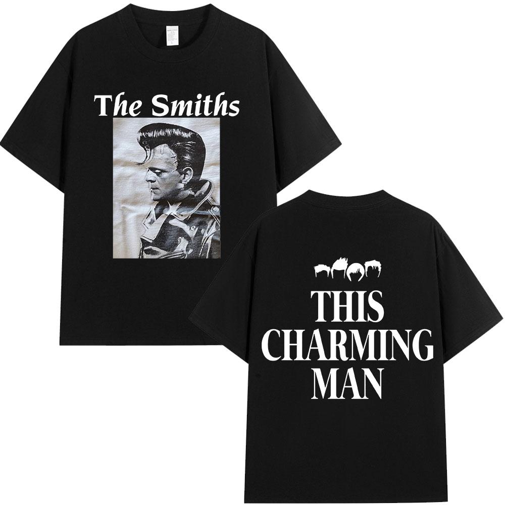 The Smiths Футболка The Queen Is Dead 1980-е Инди Моррисси Оверсайз Футболка Винтажная Панк-рок Группа Футболки Уличная одежда Унисекс