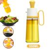 2 In 1 Oil Dispenser With Silicone Brush BBQ Oil Spray Glass Bottle For Barbecue Cooking Seasoning Bottle Kitchen Tool