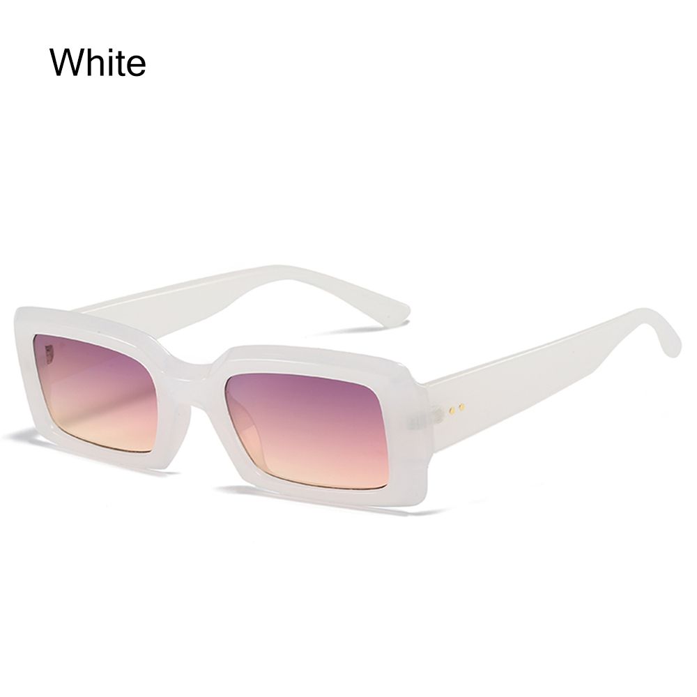 Трендовые квадратные очки желеобразного цвета Мужские солнцезащитные очки Маленькие прямоугольные солнцезащитные очки Фиолетовые солнцезащитные очки