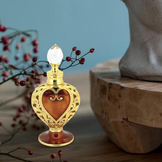 12 мл старинный флакон для эфирного масла в форме сердца любви стеклянный дорожный пустой флакон для духов