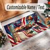 Birds Theme Crystal Velvet Floor Rug Personalized Custom Name Text Warm Carpet Home Decoration