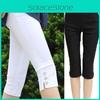 Женская мода Летние Сексуальные Мягкие Узкие Стрейч Капри Джеггинсы для Трендового Образа