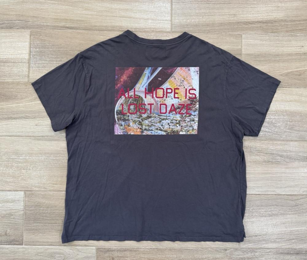 Lost Daze Men’s T-Shirt 2XL Gray Streetwear All Hope is Lost Made in California Unisex T-Shirt