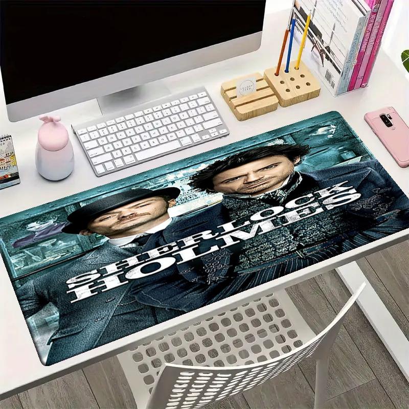 Sherlock Holmes Theme Mouse Pad, Non Slip Rubber Base, Multifunctional Office & Home Decor, Perfect for Workspace Personalization.