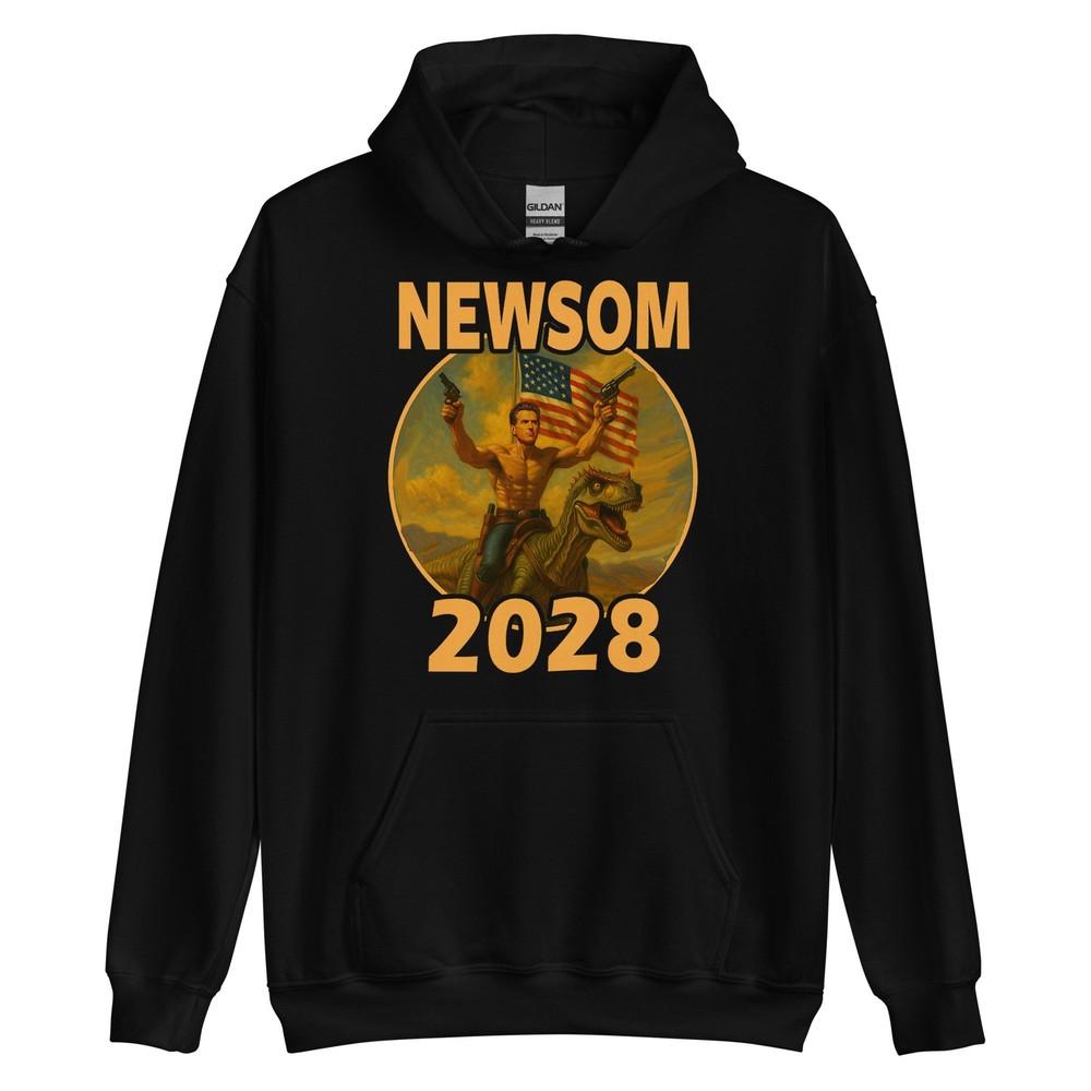 Gavin Newsom 2028 Dinosaur T-shirt