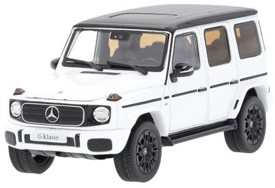 [Коллекция Mercedes-Benz] Оригинальный G 580 с технологией EQ AMG Line (N465) MANUFAKTUR Opalis White Модель в масштабе 1/43