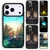 Чехол для телефона 'Природа Кемпинг Искусство' для iPhone 17 16 15 Pro Max Air 14 13 12 11 Plus Ударопрочный Capa Чехол