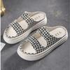 Модные дизайнерские тапочки Sense 2024 года, летние новые женские туфли One Line Casual Anti Slip, женские туфли, универсальные, удобные и мягкие