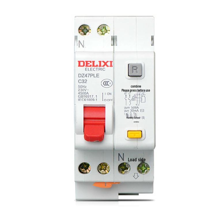 Миниатюрный автоматический выключатель с защитой от утечки тока Delixi DZ47PLE