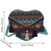 Tassel Fringe Shoulder Bag Love Shape Bohemian Messenger Bag Ethnic Style Crossbody Bags  Travel
