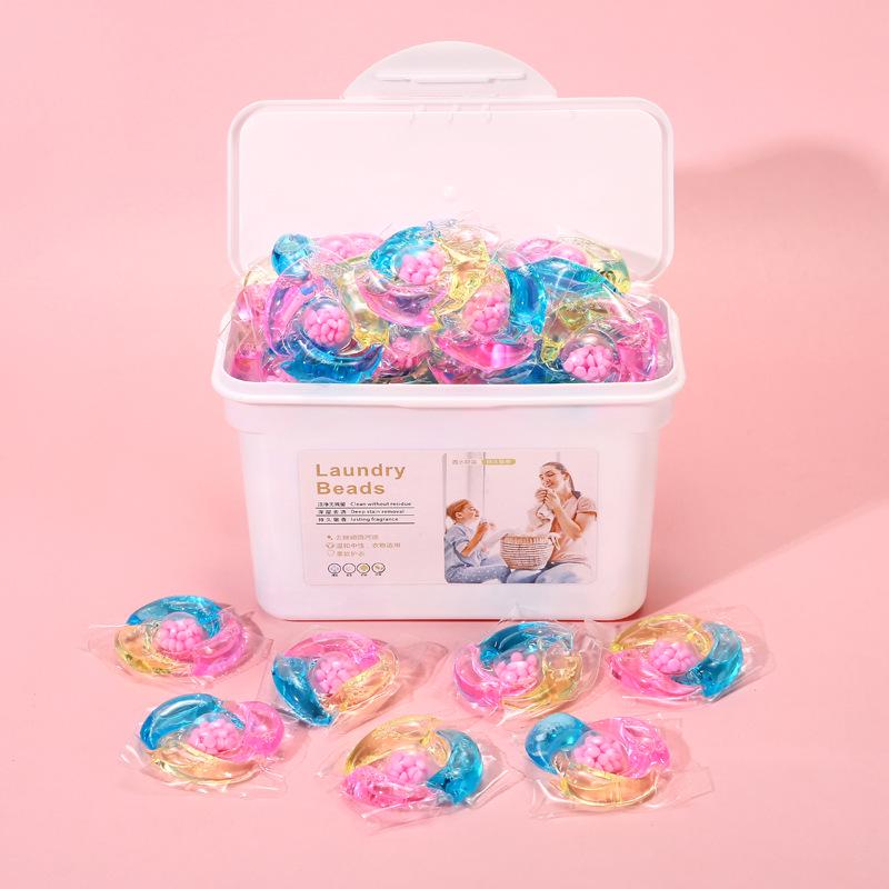 Трехкамерные капсулы для стирки «пять в одном»: Стойкий аромат, удаление пятен, смягчающие концентрированные капсулы для стирки