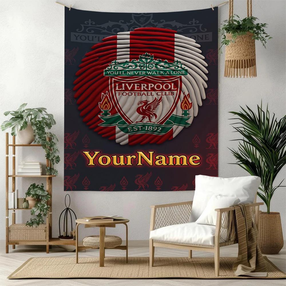 Liverpool Custom Your Name Wall Decor Tapestry Art For Pet Memorial Birthdaywedding Party Backdrop Family Gift