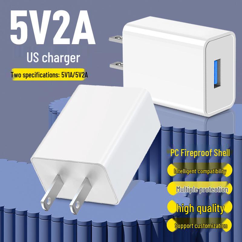 Зарядное устройство 5 В 2 А 10 В, стандарт США, для телефонов Apple, Samsung, Huawei и бытовой техники