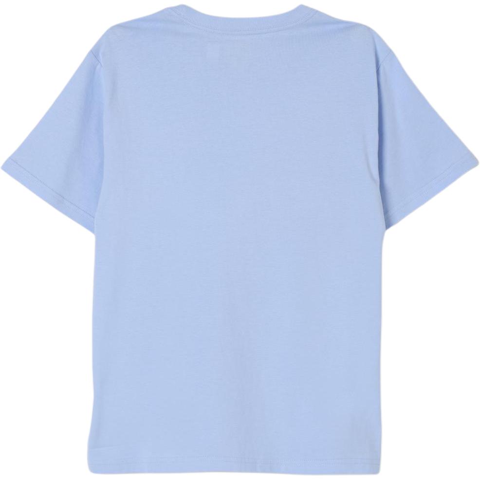 Детская футболка Polo Ralph Lauren с вышивкой, однотонная, с круглым вырезом, с коротким рукавом, топ, светло-голубой, 323832904-082
