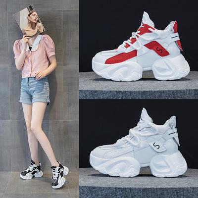 5526 Папины кроссовки женские весна и лето новая расцветка кожаная поверхность дышащие универсальные спортивные и повседневные туфли женские