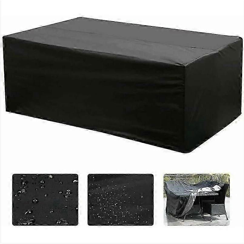 (213 x 132 x 74 cm) Oxford Rectangular Garden Furniture Cover, Table Cover UV Protection