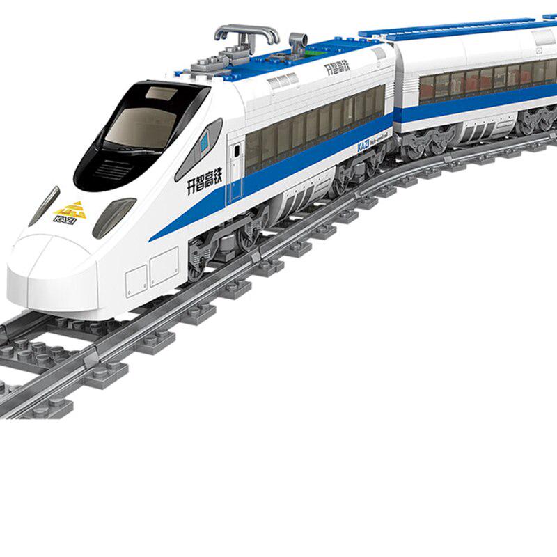 KAZI 98227 Gbl электропоезд на батарейках высокоскоростной рельс Diy блоки 474 шт. кирпичи подарочные игрушки