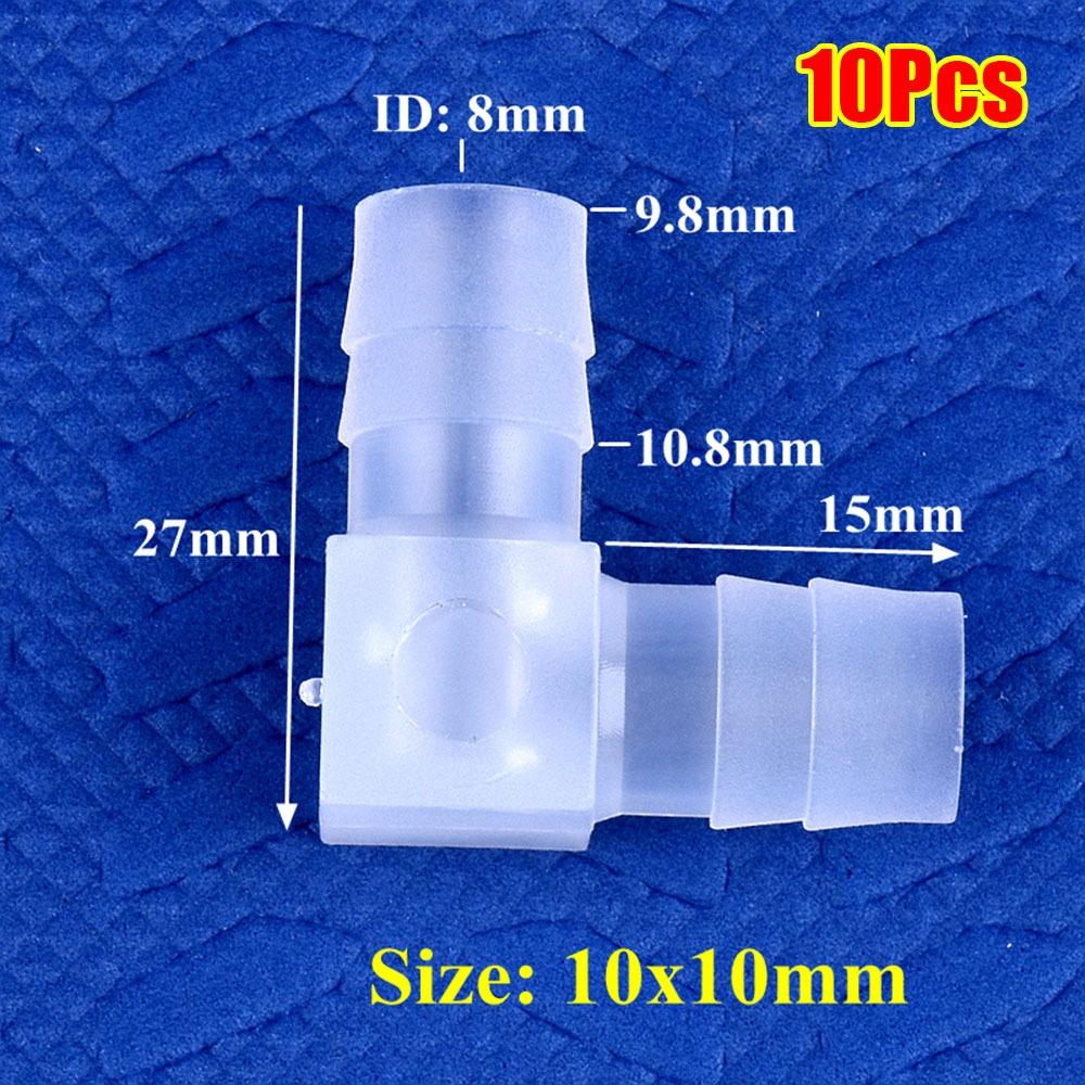 10 шт. 90-градусные угловые соединители PP Пластиковые пагоды шланговое соединение для полива сада