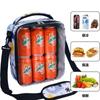 Kids Insulated Lunch Bag With Unicorn Print Adjustable Strap Foldable Oxford Fabric School Lunchbox Students