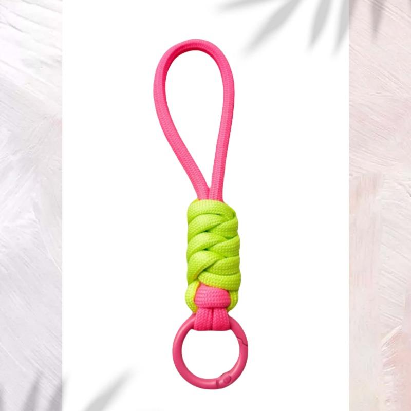 Комбинированный цветной узел для мобильного ремешка, креативный короткий плетеный ремешок, чехол для мобильного телефона, брелок для ключей, может быть съемным, веревка с защитой от потери
