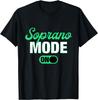 Футболка с принтом "Soprano Modus An Певец вокального хора Подарок"