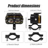 12V 24V Motorcycle LED Spotlights Waterproof Auxiliary Front Lights Suitable For Motorcycles Trucks SUVs And BoatsGood product