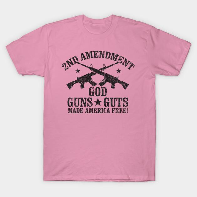 T Shirt Women God Guns Guts Made America Free Harajuku Print Kawaii Tshirt Summer Short Sleeve Female T-Shirt Top Tee