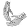 Internet Celebrity Gloves Fashion Stage Performance Sequins Short Glove Black Silver Red Yellow Blue Shinning Mittens