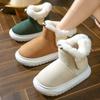 Winter Warm Plush Snow Boots for Women Soft Comfort Non-slip Boots Outdoor Leisure Cotton Boots Fluffy Home Shoes