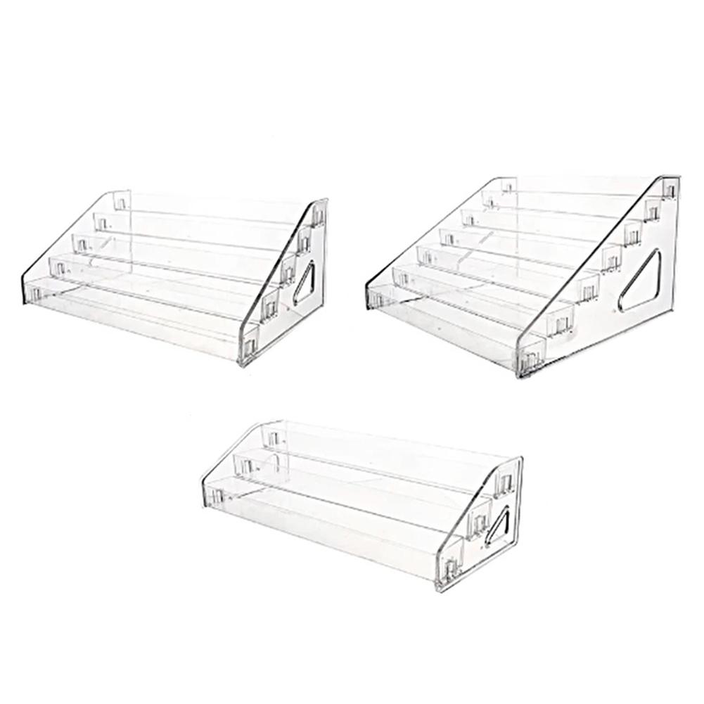 3/5/7 Layers Acrylic Ladder Display Rack Storager Multi-layer Transparent Display Rack Cosmetic Organizer Simple Mounting Rack