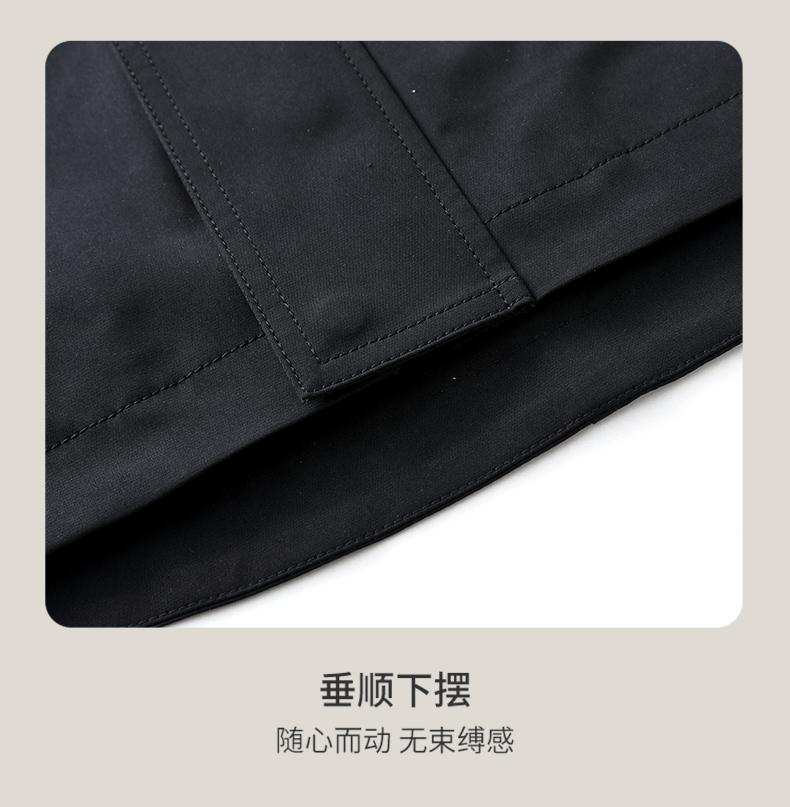 [Hooded Medium to Long] Jovo Men's Fashionable and Stylish Color Contrasting Windbreaker Jacket
