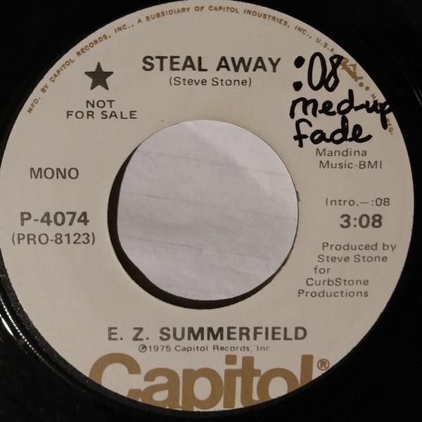 7-дюймовая пластинка E. Z. SUMMERFIELD - Братья, Незнакомцы И Друзья P4074 Capitol Records США Фолк Б/у