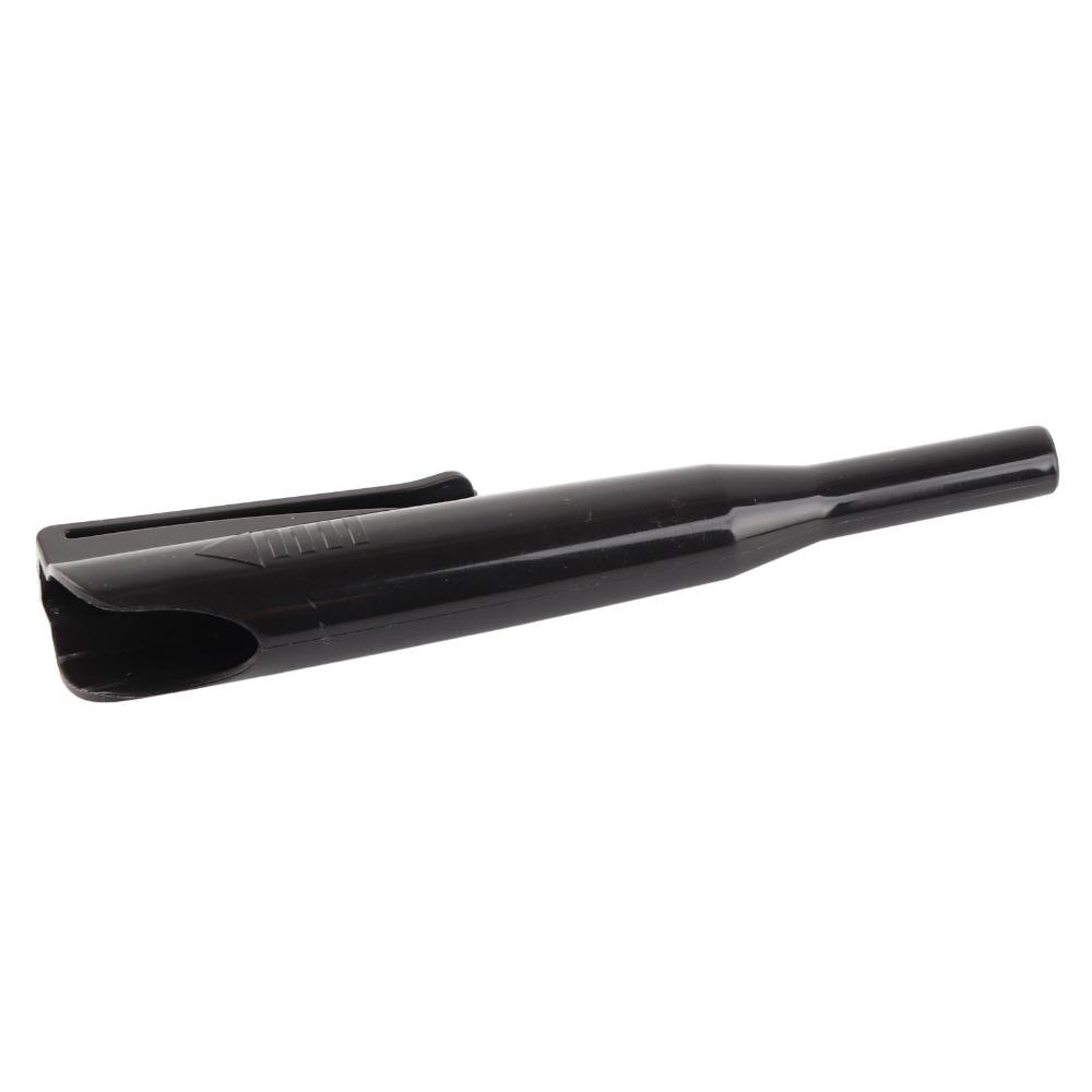 2pcs With Clip Woodworking Pencil Cap Black Color Long Nose Pencil Cover For Carpenters