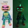 3D Printed Pumpkin Man Figurine Movable Joints Halloween Spooky Pumpkin Figure Luminous Articulated Pumpkin Model Toy Desktop Decoration Ornament