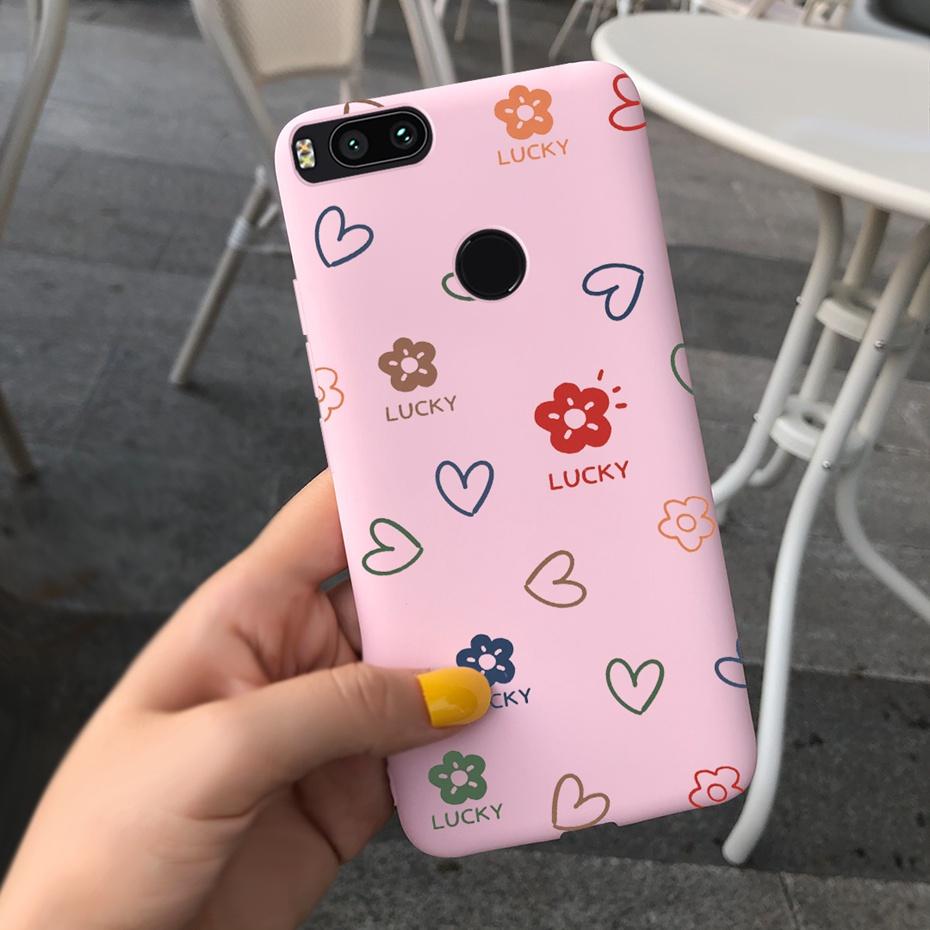 For Xiaomi Mi A1 (Mi 5X) Phone Case Lovely Pattern Macaroon Silicone Soft Back Cover For Xiaomi MiA1 Cases Funda Mi5X A 1 Bumper