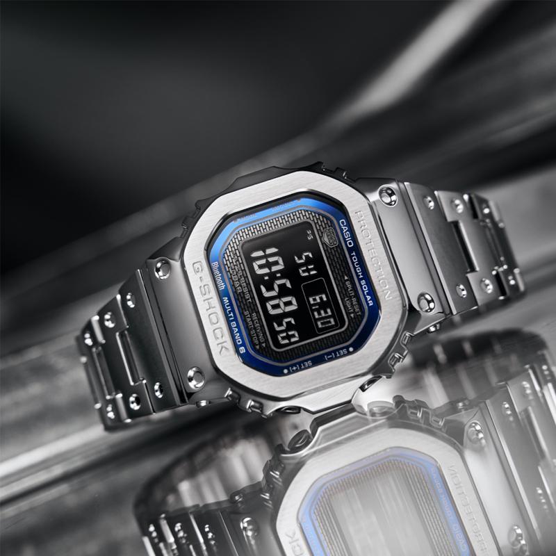 Casio Унисекс Серия Полностью Металлические Черные Часы GMW-B5000D-2 GMW-B5000D-2