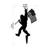 Добавьте немного американизма в свой сад с помощью 1 шт. силуэта Sasquatch Yard Art Silhouette – идеально подходит для декора садовых вечеринок и открытых пространств