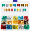 140Pcs Car Blade Fuse Kit 5A/7.5A/10A/15A/20A/25A/30A Professional Automotive Fuse Assortment Kit Durable Standard Mini Fuse Set