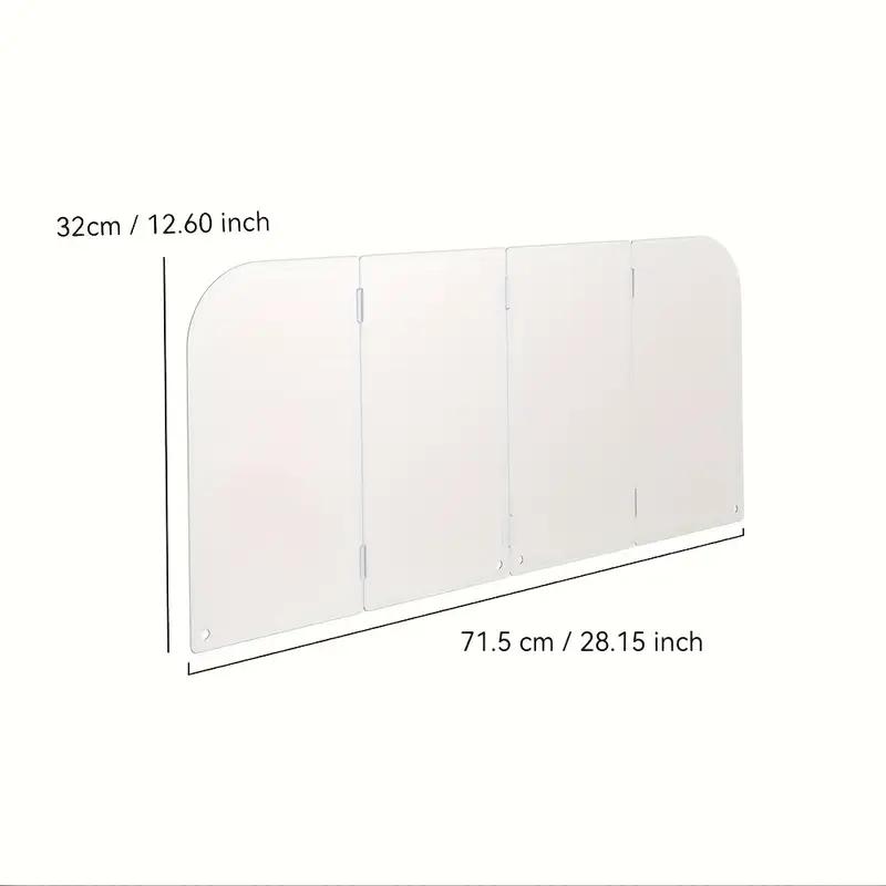 3-сторонний экран от брызг масла для кухни, стальной, защита от брызг для плиты и сковороды