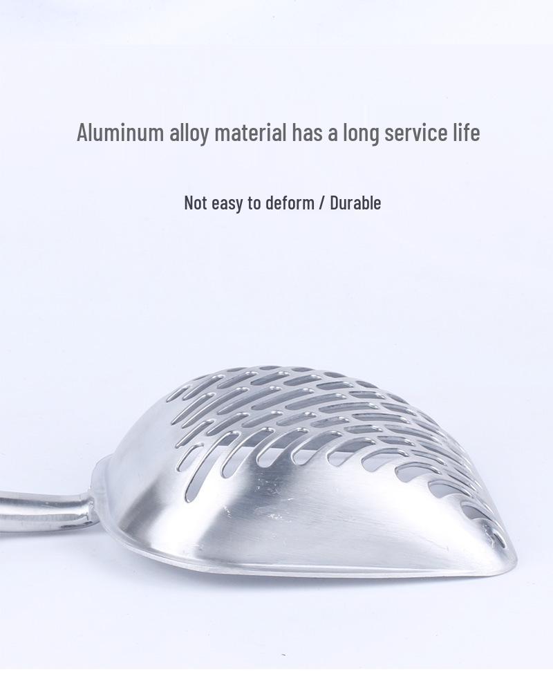 Aluminum Alloy Cat Litter Scoop with Hollow Design for Quick Cleaning