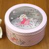 Tinplate Box Food Grade Convenient To Storage Tiny Decorative Round Case Home Decor