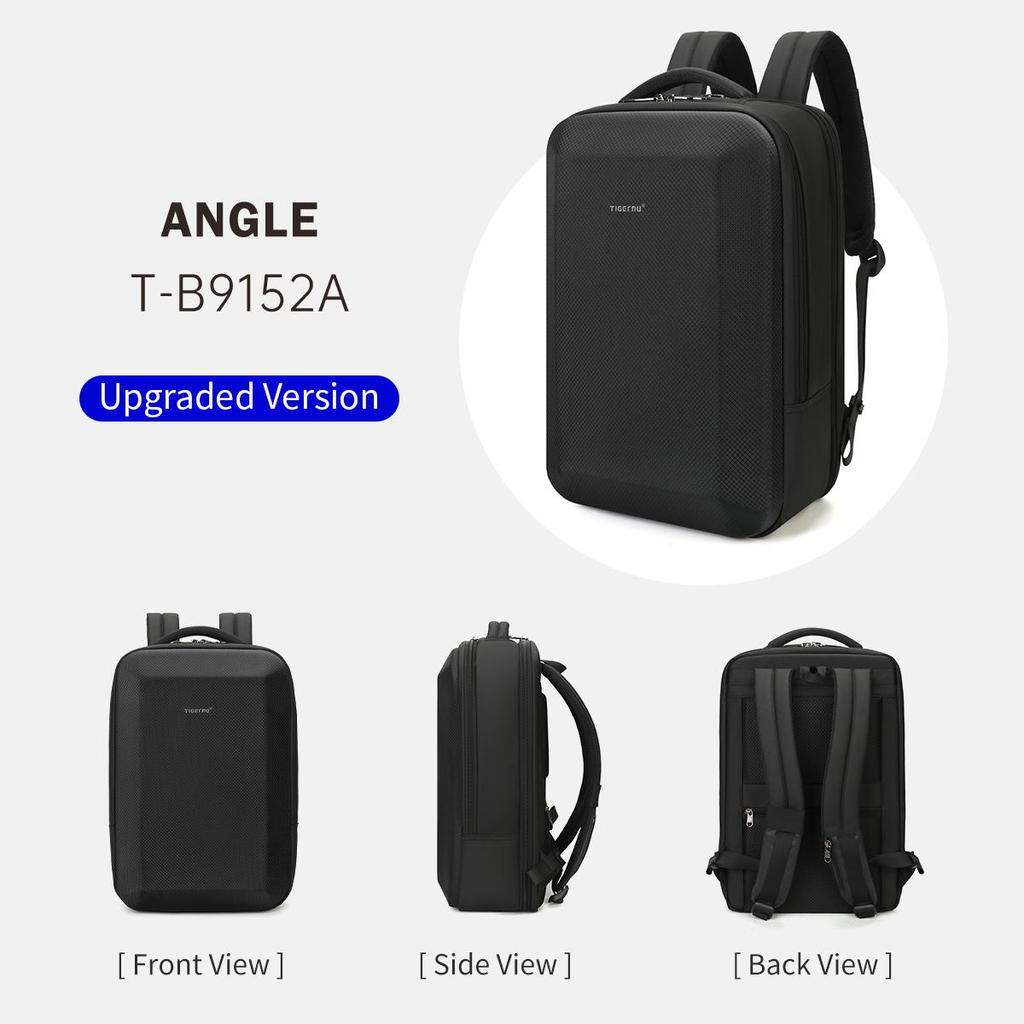 Tigernu Business Men Backpack 15.6 Inch Expandable Laptop Thin Male Backpack Fashion Anti-theft Pack Bag For Teenager