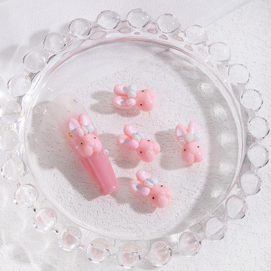 Yousheng 10 шт. украшения для ногтей в виде маленького кролика милые мультяшные украшения для ногтей для красивых и очаровательных аксессуаров для ногтей