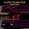 LED Dually Bed Fender Side Marker Lights For 2011- Ford F250 F350 F450 F550 Super Duty Trucks Smoked Len (White Led)